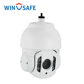 Onvif Network 10X Outdoor IP PTZ Camera , Mini Dome PTZ Camera 360° Pan Range